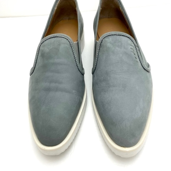 EVERLANE The Nubuck Leather Street Shoes Pointed Toe Loafer Gray Size 9.5 - Picture 3 of 11